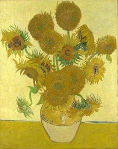 For paintings like Van Gogh's Sunflowers, the copyright period has expired and hence you will find posters and prints available for sale.